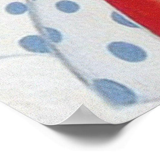 Retro  taart decor poster (Hoek)