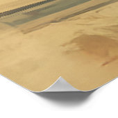 Retro taart en papieren charme poster (Hoek)