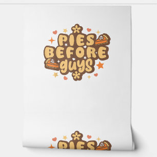 Retro taarten voor jongens Grappige Thanksgiving t Behang