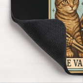 Retro Tabby Cat Valentine's Day Mom Tarot Card  Muismat (Hoek)