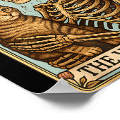 Retro Tabby Cat Valentine's Day Mom Tarot Card  Poster (Hoek)