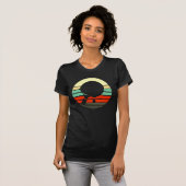Retro Table Tennis Sport Ping Pong Player T-shirt (Voorkant volledig)