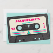 Retro tachtiger muziek Mix Tape 12e verjaardag Par Kaart (Voorkant)