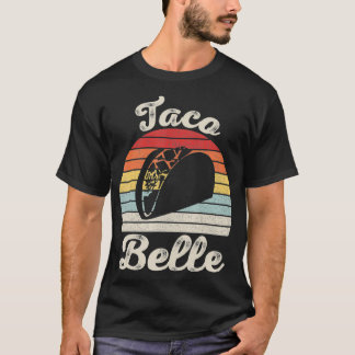  Retro Taco Belle voor vrouwelijke Mannen Funny Ta T-shirt