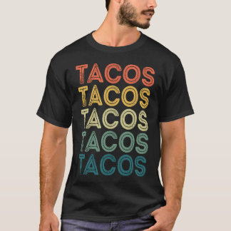 Retro Taco, Funny Distress Fiesta T-shirt voor Cin
