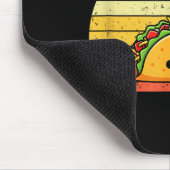 Retro Taco Lover Shirt Funny Retro Taco Humor  Muismat (Hoek)