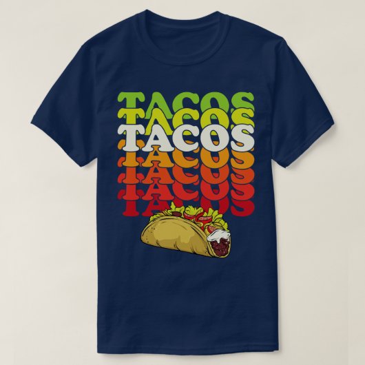 Retro Taco T-shirt (Design voorkant)