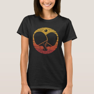 Retro Tafel Tennis Paddles Ballen Profi Ping Pong T-shirt