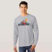 Retro Tahoe Donner afdaling Ski T-shirt (Voorkant volledig)