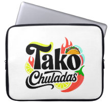 Retro "Tako Chuladas" Mexicaans eten Taco Laptop S