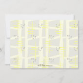 Retro Talk of the Town Baby shower Invitation Kaart (Achterkant)