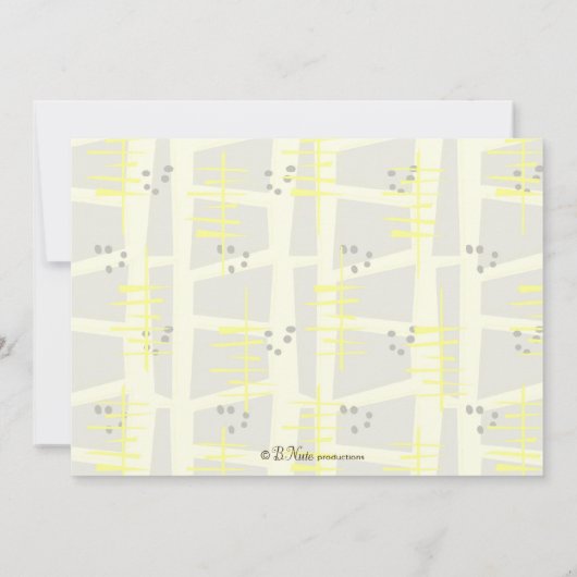 Retro Talk of the Town Baby shower Invitation Kaart (Achterkant)