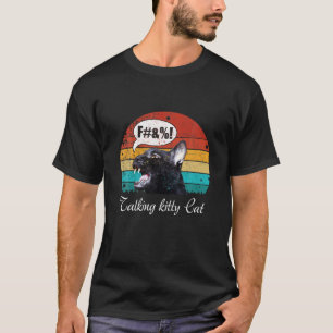 Retro Talking Kitty Cat T-shirt
