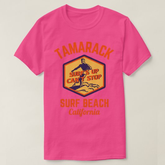 Retro Tamarack Surf Beach Carlsbad California Oran T-shirt (Design voorkant)