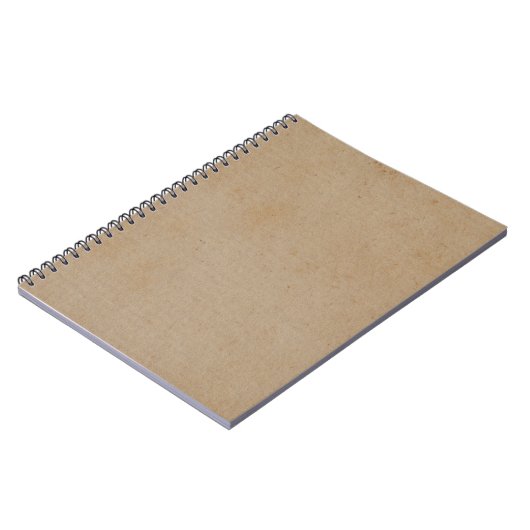 retro Tan bruin papier, perkamentachtergrond Notitieboek (Linkerzijde)