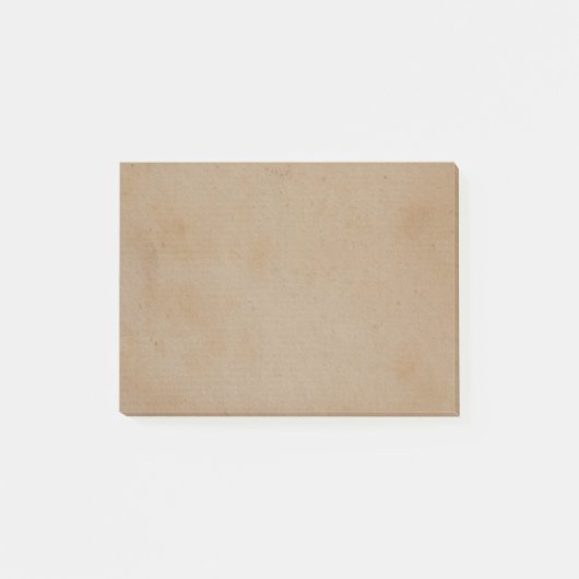  retro Tan bruin papier, perkamentachtergrond Post-it® Notes (Voorkant)