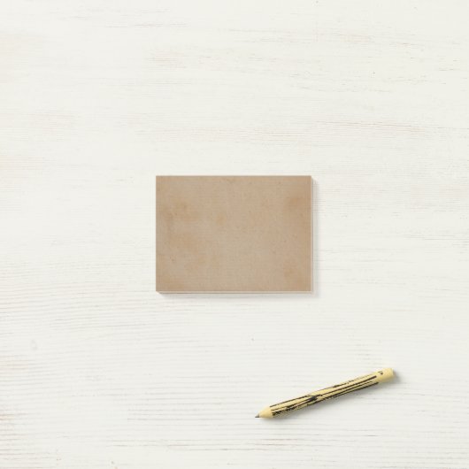retro Tan bruin papier, perkamentachtergrond Post-it® Notes (Op bureau)