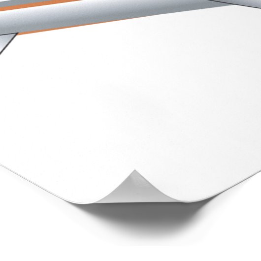 Retro Tan Car Poster (Hoek)