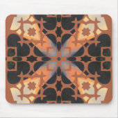 Retro Tan Pattern Muismat (Voorkant)