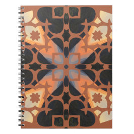 Retro Tan Pattern Notitieboek