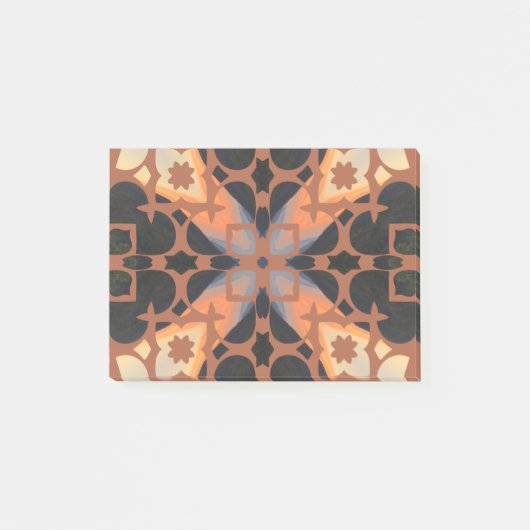 Retro Tan Pattern Post-it® Notes (Voorkant)