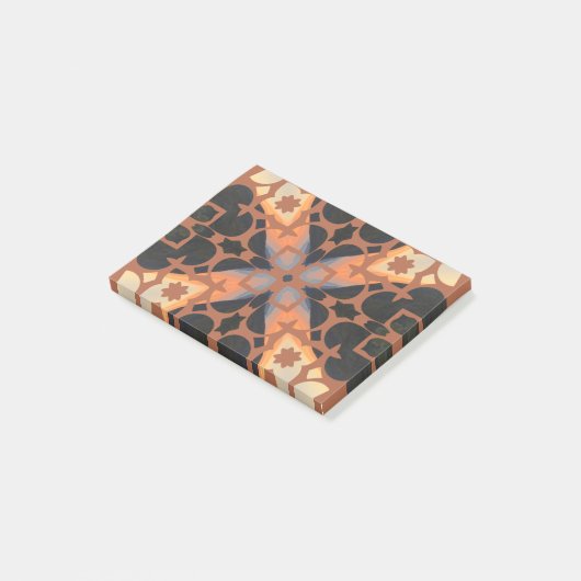 Retro Tan Pattern Post-it® Notes (Schuin)