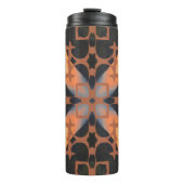 Retro Tan Pattern Thermosbeker (Voorkant)