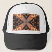 Retro Tan Pattern Trucker Pet (Voorkant)
