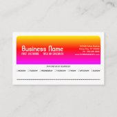 Retro tandarts afspraak herinneringen afsprakenkaartje (Achterkant)