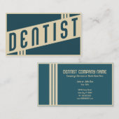 retro tandarts visitekaartje (Voorkant / Achterkant)