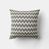 Retro Tandem Bicycle Zigzag Chevron Wedding Gift Buitenkussen (Achterkant)