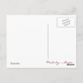 Retro tandem briefkaart (Achterkant)