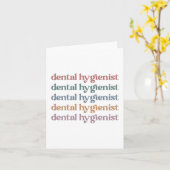 Retro tandheelkundige | Dentist Dentist Dentale gi Kaart (Gele Bloem)