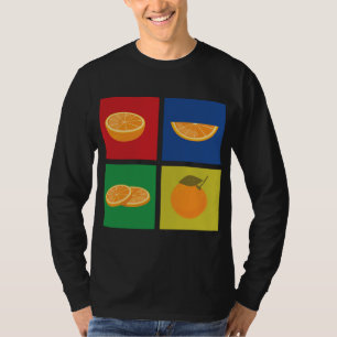 Retro Tangerine Outfit Liefde Mandarijn Sinaasappe T-shirt