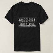 Retro  tankstation Auto-lite bougies T-shirt (Design voorkant)