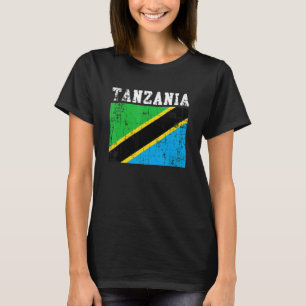 Retro Tanzania Flag Tanzania Roots T-shirt