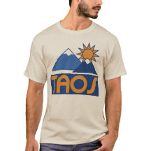 Retro Taos 70s/80s Stijl Skiën Mountain Peaks