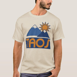 Retro Taos 70s/80s Stijl Skiën Mountain Peaks T-shirt