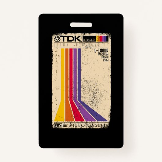 Retro tape badge (Voorkant)