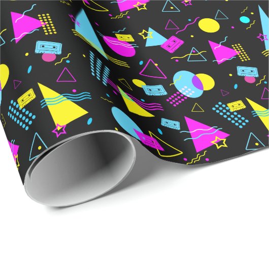 RETRO TAPE COLORFUL VORMEN CADEAUPAPIER (Rol Hoek)