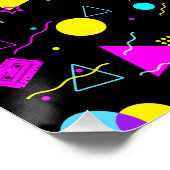 RETRO TAPE COLORFUL VORMEN PERFECT POSTER (Hoek)