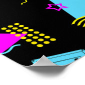 RETRO TAPE COLORFUL VORMEN POSTER (Hoek)