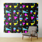 RETRO TAPE COLORFUL VORMEN WANDKLEED (In Situ (horizontaal))