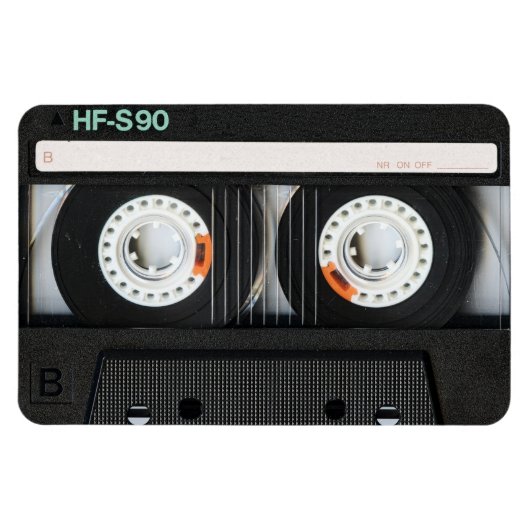 Retro tapecassetrecorder 70s 80s magneet (Horizontaal)