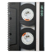 Retro  tapecassetrecorder 70s 80s notitieboek (Voorkant)