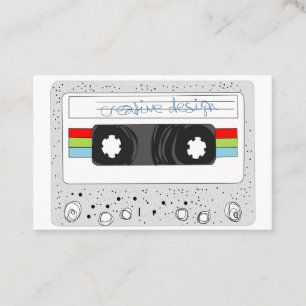 Retro-tapecassette Visitekaartje