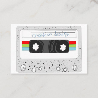 Retro-tapecassette Visitekaartje