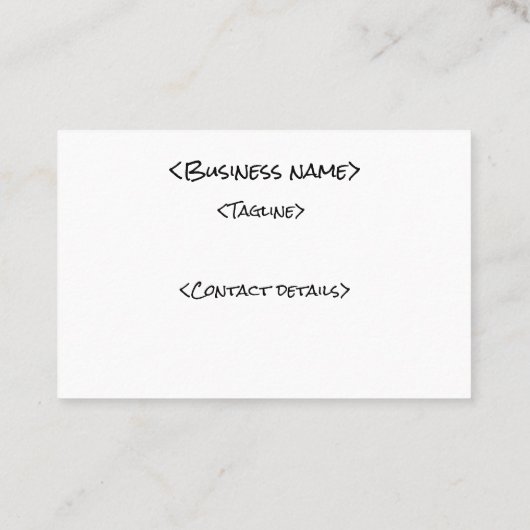 Retro-tapecassette Visitekaartje (Achterkant)