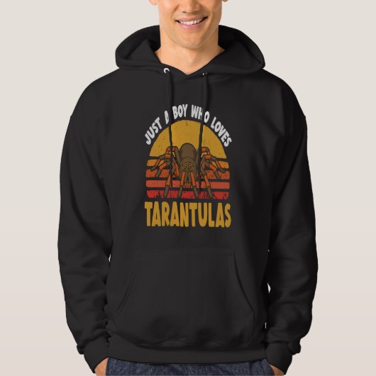 retro tarantula boy for tarantula hoodie (Voorkant)