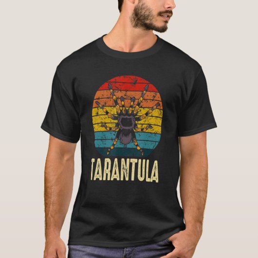 Retro Tarantula Eigenaar Huisdier Spin 2 T-shirt (Voorkant)